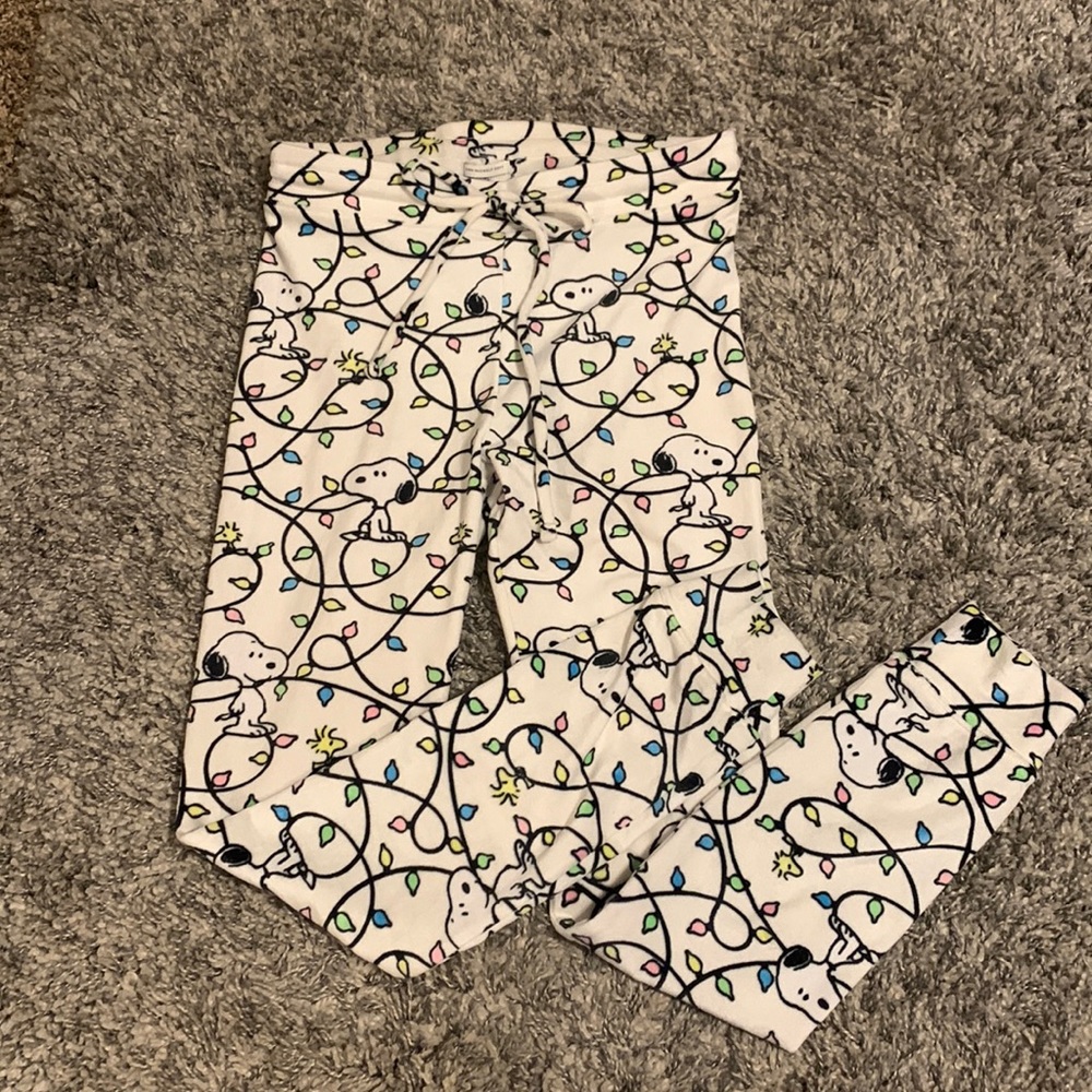 Snoopy velvet joggers